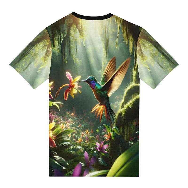 Forest Hummingbird T-Shirt - Swaggy Clothing