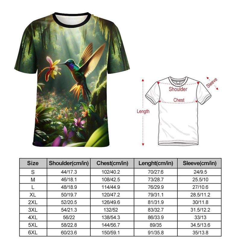 Forest Hummingbird T-Shirt - Swaggy Clothing