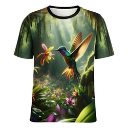 Forest Hummingbird T-Shirt - Swaggy Clothing