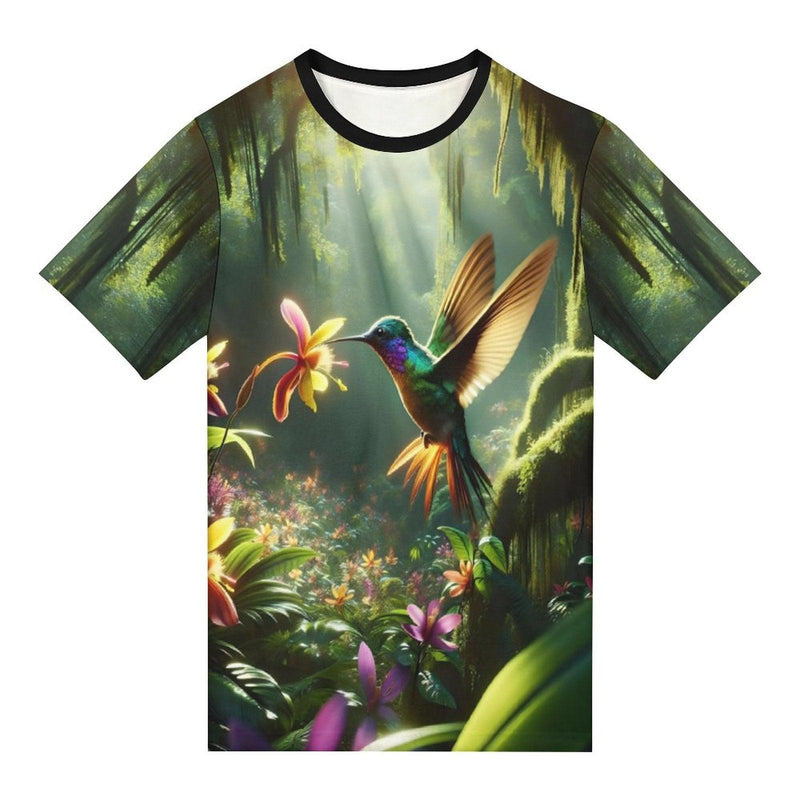 Forest Hummingbird T-Shirt - Swaggy Clothing