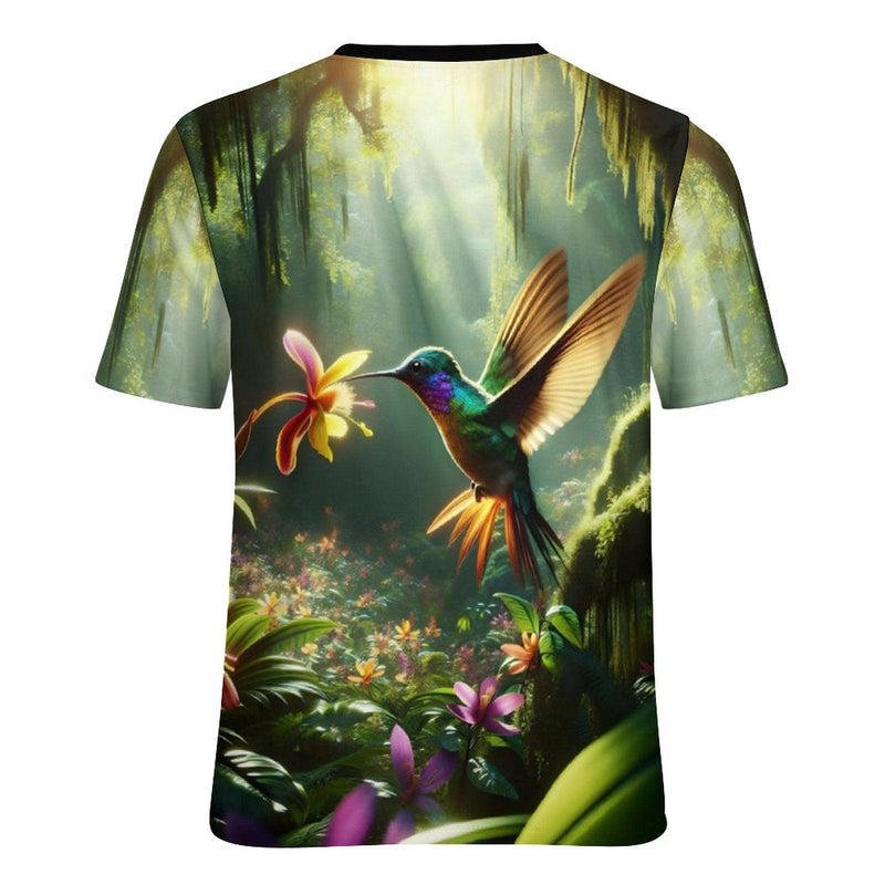 Forest Hummingbird T-Shirt - Swaggy Clothing