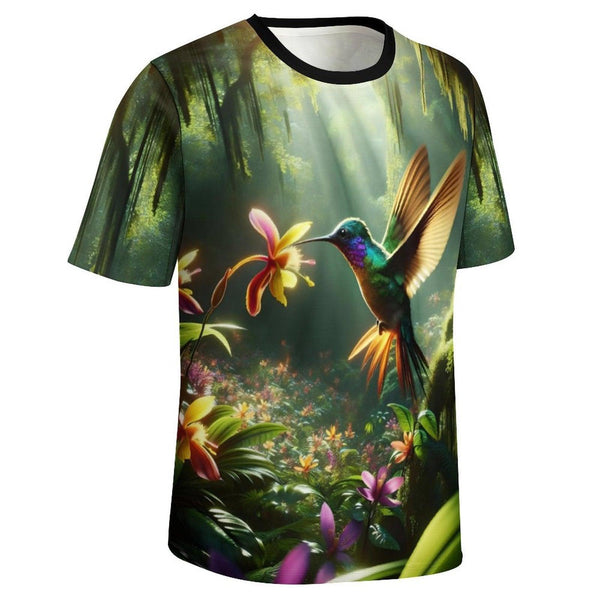 Forest Hummingbird T-Shirt - Swaggy Clothing