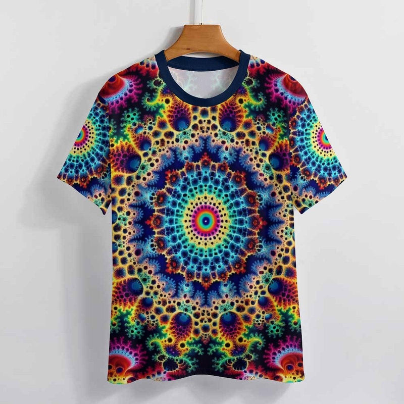 Funny Fractal Psychedelic T-Shirt - Swaggy Clothing