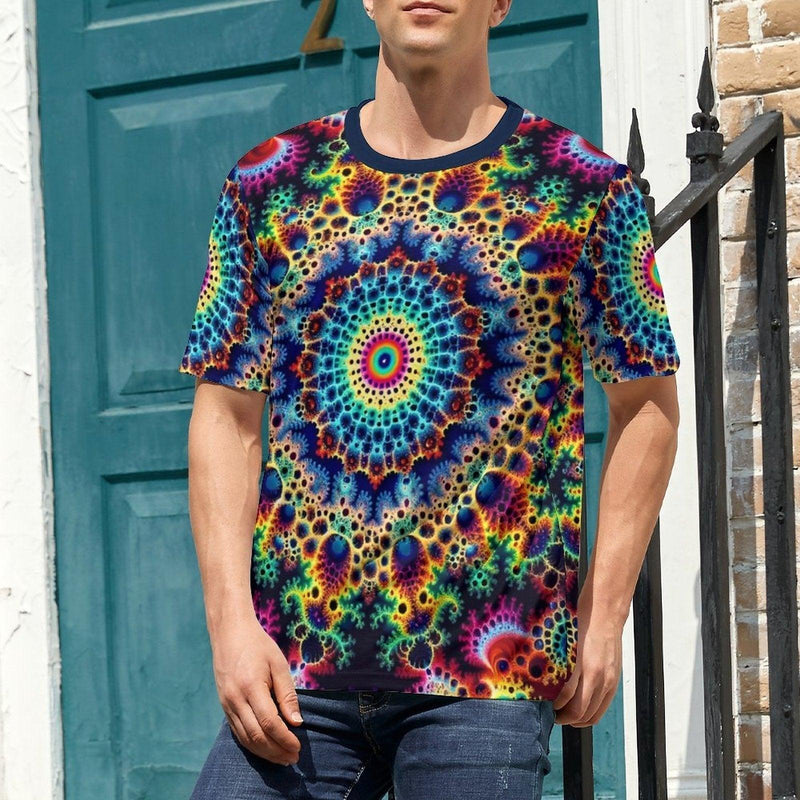 Funny Fractal Psychedelic T-Shirt - Swaggy Clothing