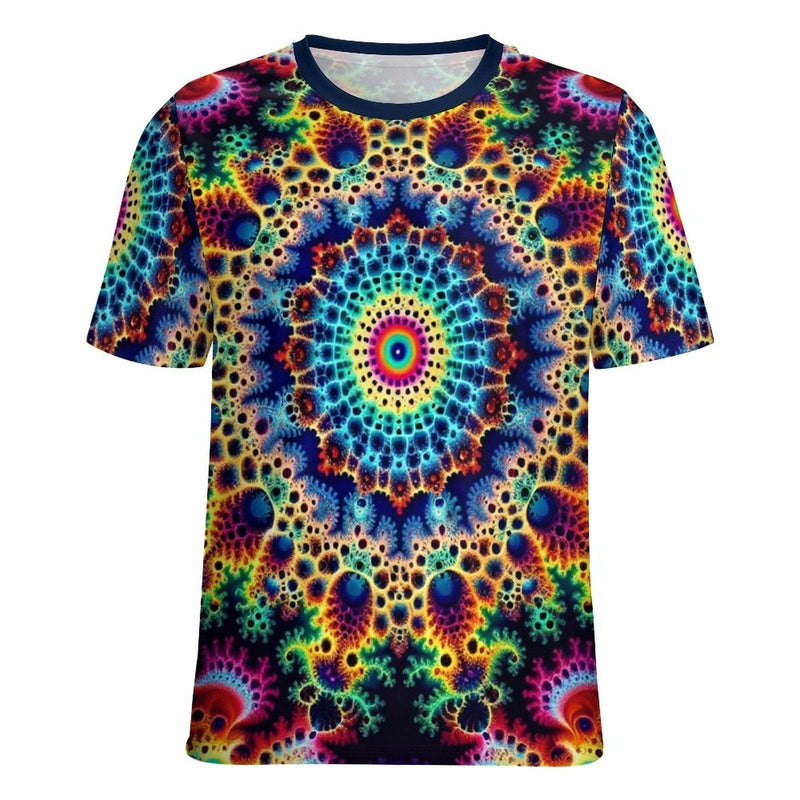 Funny Fractal Psychedelic T-Shirt - Swaggy Clothing