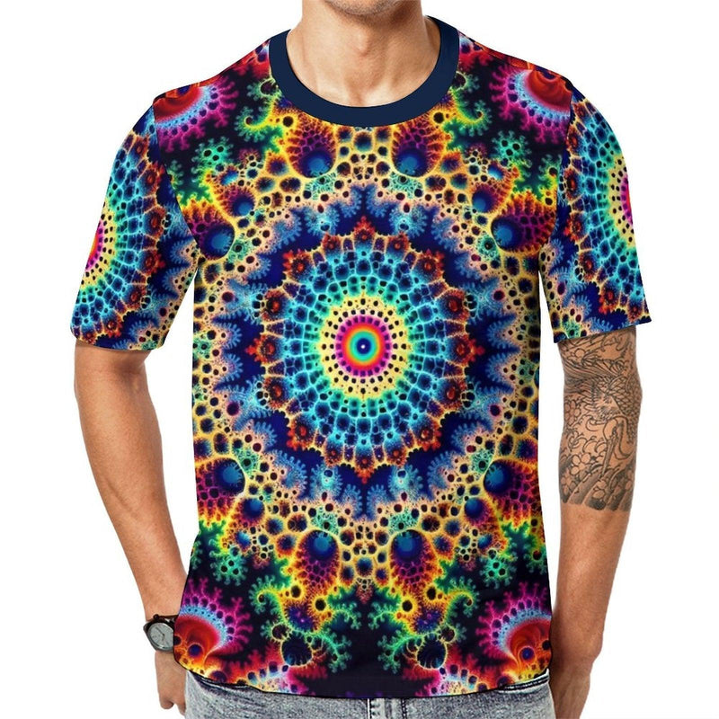 Funny Fractal Psychedelic T-Shirt - Swaggy Clothing