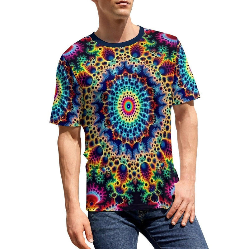 Funny Fractal Psychedelic T-Shirt - Swaggy Clothing