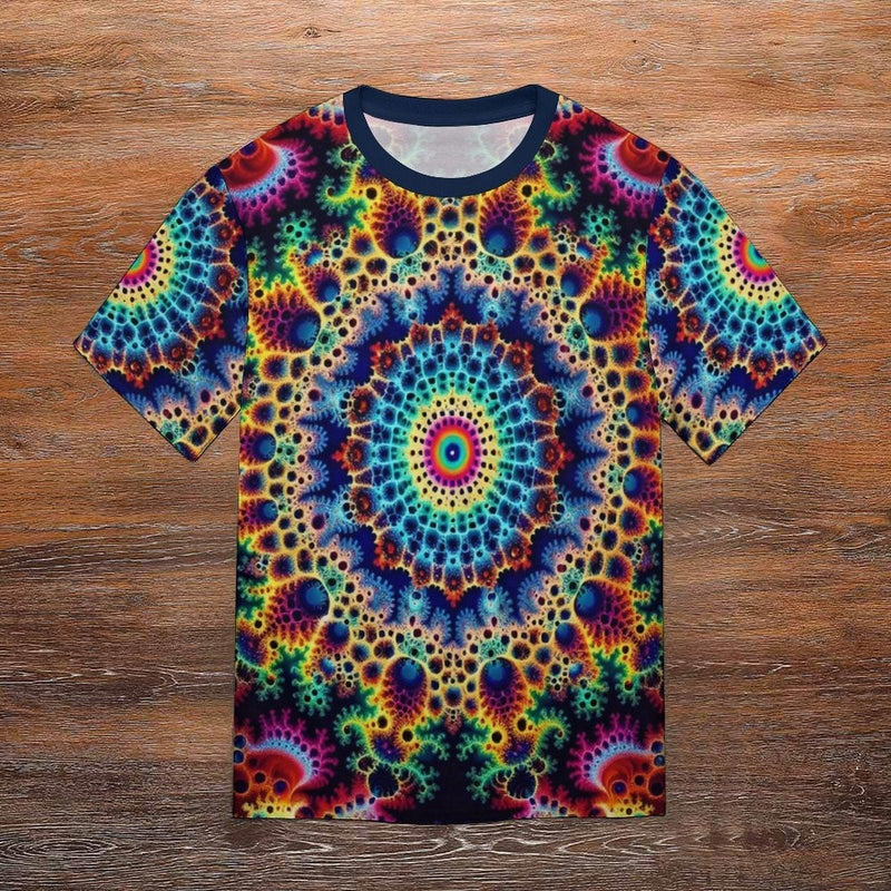 Funny Fractal Psychedelic T-Shirt - Swaggy Clothing