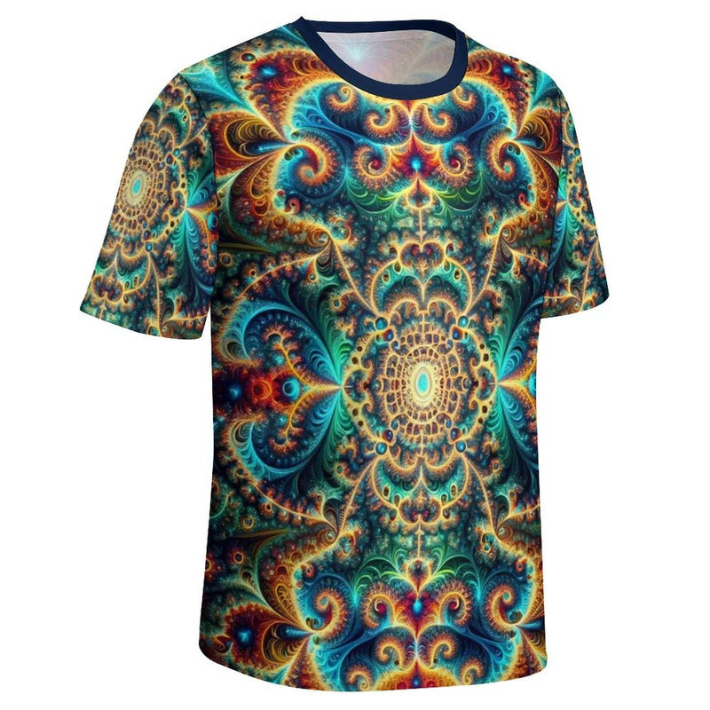 Geometric Optical Illusion T-Shirt - Swaggy Clothing