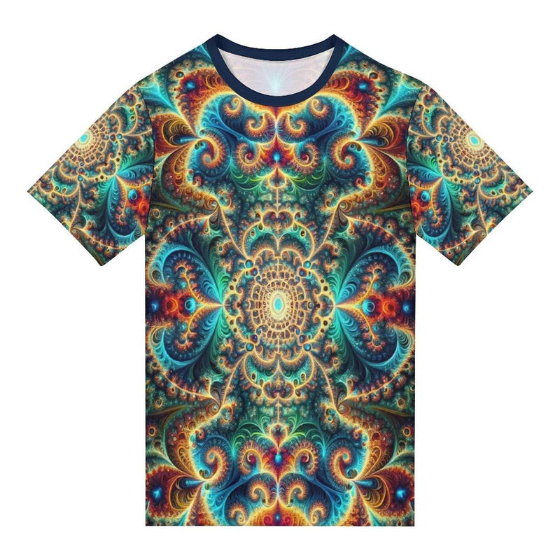 Geometric Optical Illusion T-Shirt - Swaggy Clothing