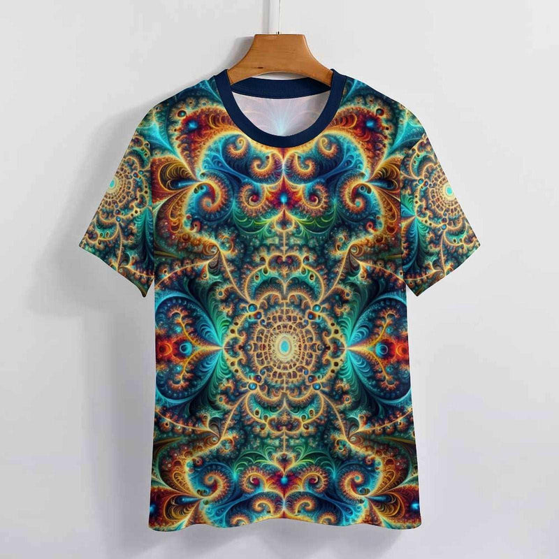 Geometric Optical Illusion T-Shirt - Swaggy Clothing