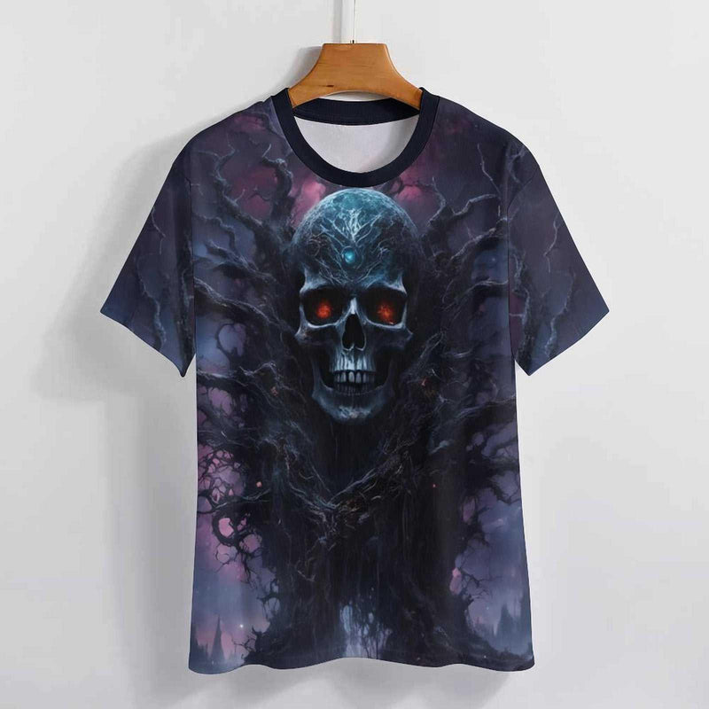 Gothic Skull Halloween T-Shirt - Swaggy Clothing