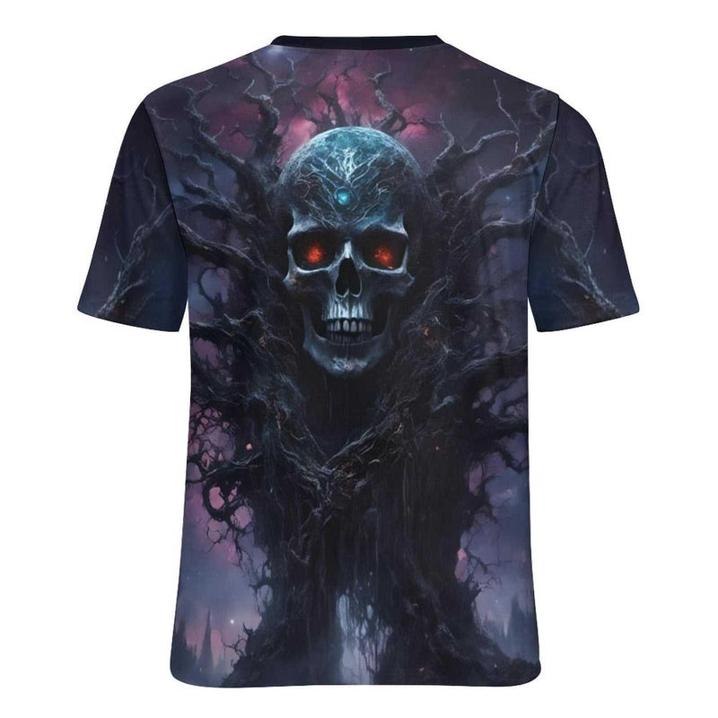 Gothic Skull Halloween T-Shirt - Swaggy Clothing