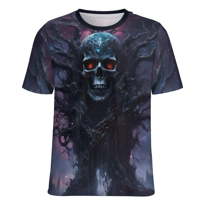 Gothic Skull Halloween T-Shirt - Swaggy Clothing