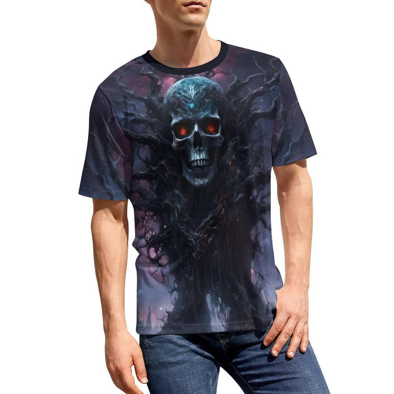 Gothic Skull Halloween T-Shirt - Swaggy Clothing