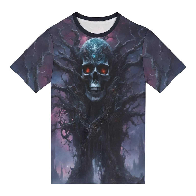 Gothic Skull Halloween T-Shirt - Swaggy Clothing