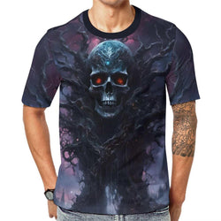 Gothic Skull Halloween T-Shirt - Swaggy Clothing