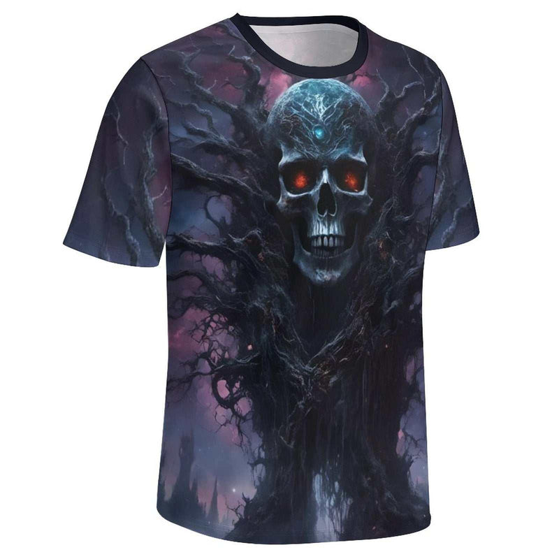 Gothic Skull Halloween T-Shirt - Swaggy Clothing