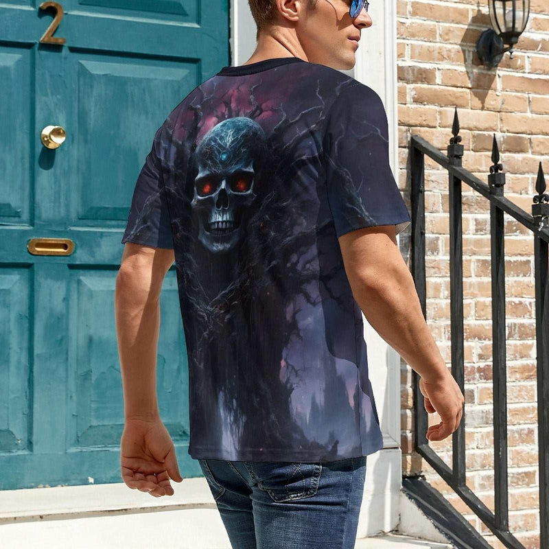 Gothic Skull Halloween T-Shirt - Swaggy Clothing