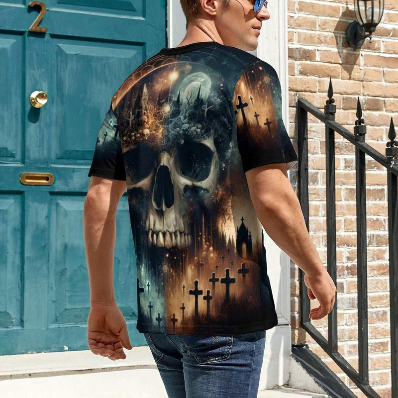 Gothic Skull T-shirt - Swaggy Clothing