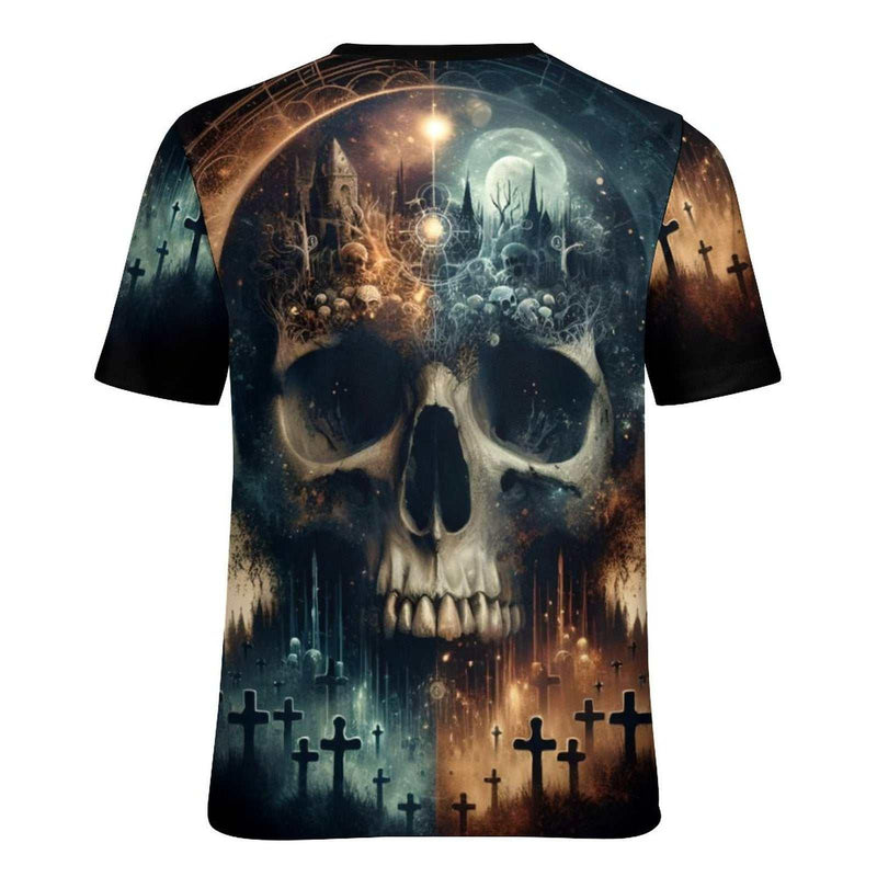 Gothic Skull T-shirt - Swaggy Clothing