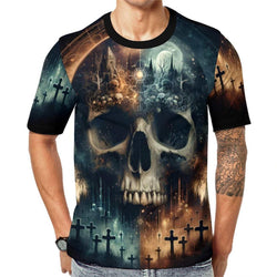 Gothic Skull T-shirt - Swaggy Clothing