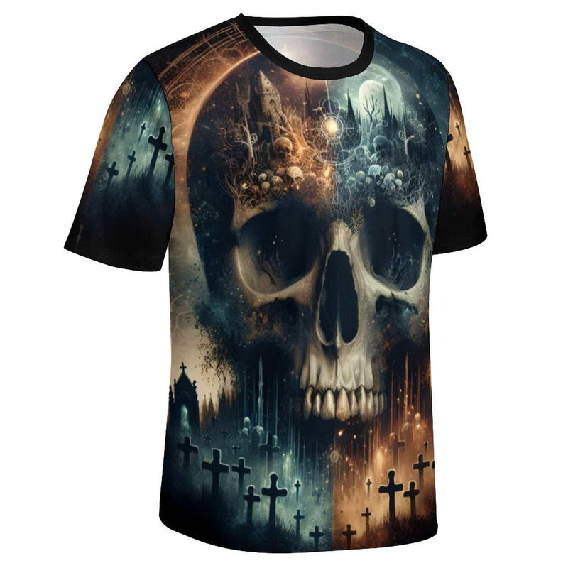 Gothic Skull T-shirt - Swaggy Clothing