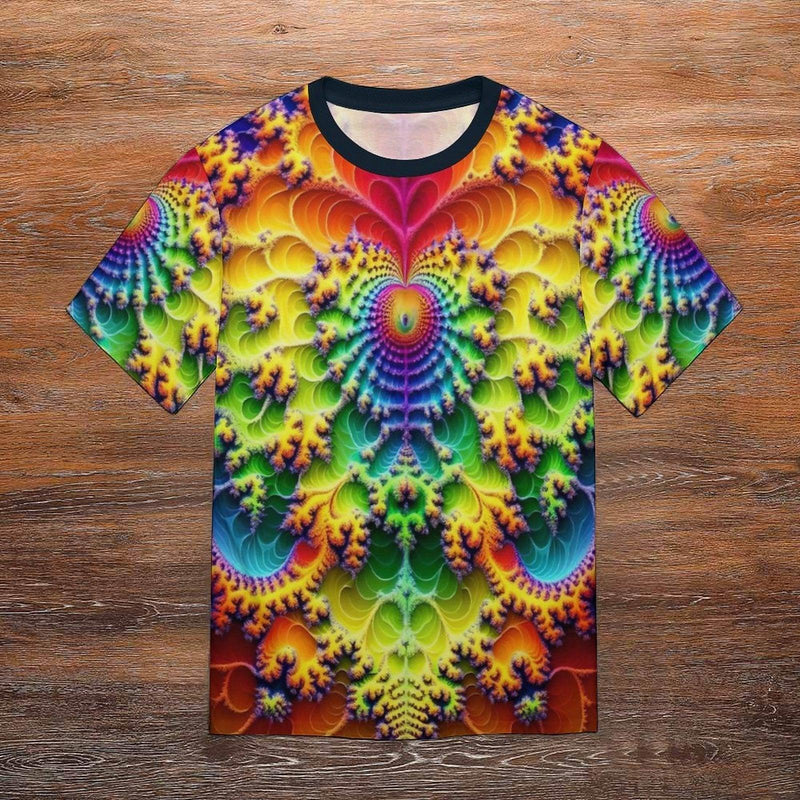 Heart Fractal Party T-Shirt - Swaggy Clothing