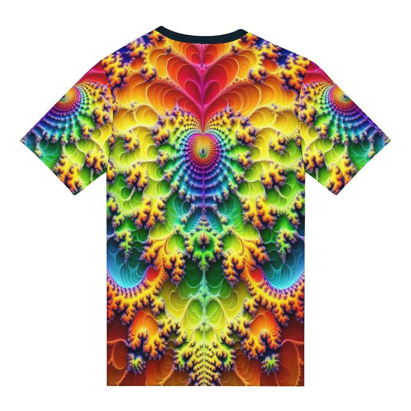 Heart Fractal Party T-Shirt - Swaggy Clothing