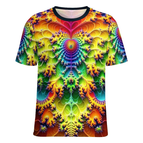 Heart Fractal Party T-Shirt - Swaggy Clothing