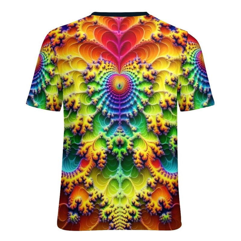 Heart Fractal Party T-Shirt - Swaggy Clothing