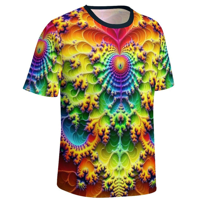 Heart Fractal Party T-Shirt - Swaggy Clothing