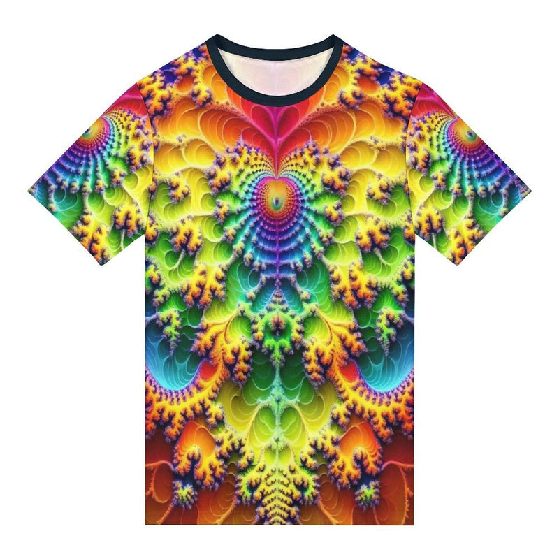 Heart Fractal Party T-Shirt - Swaggy Clothing