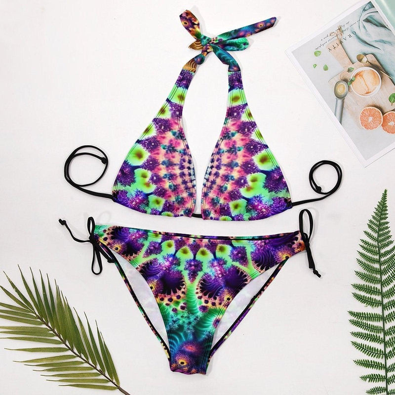 hot fractal bikini - Swaggy Clothing