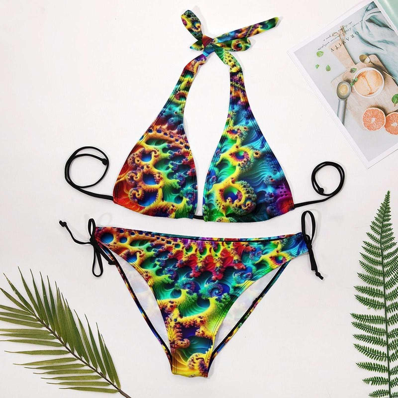 Hot Fractal Bikini - Swaggy Clothing