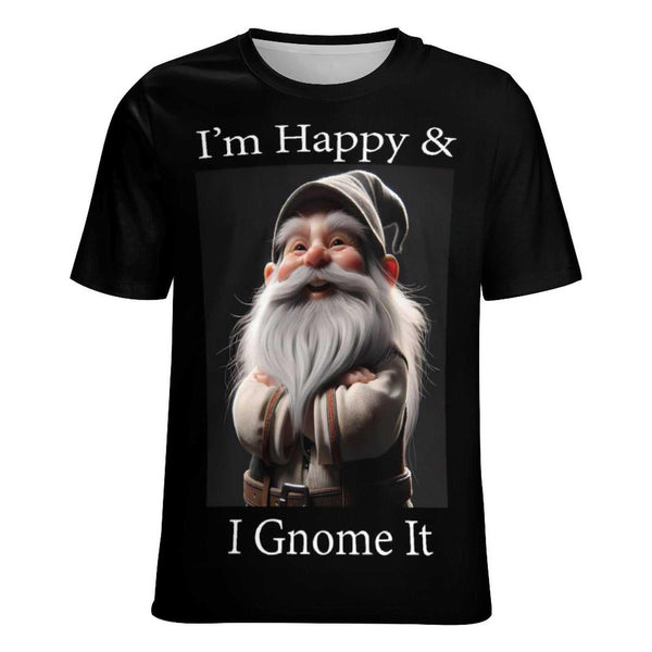 playful gnome graphic t-shirt