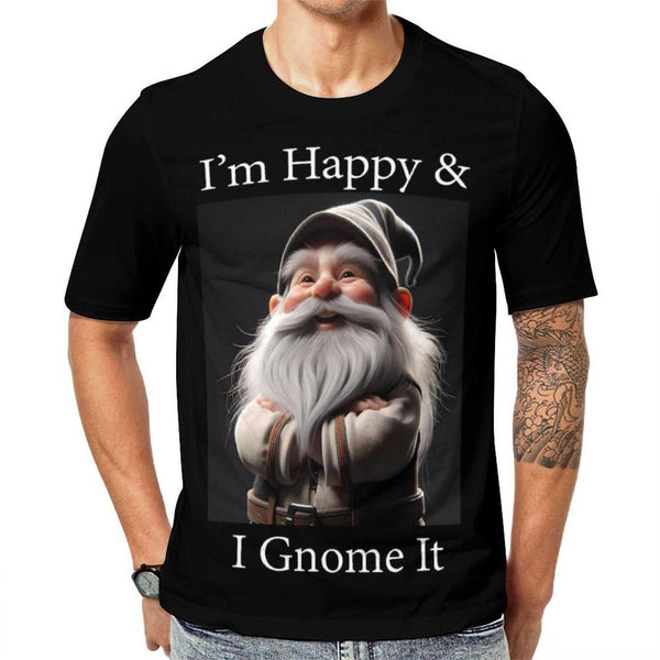 playful gnome graphic t-shirt