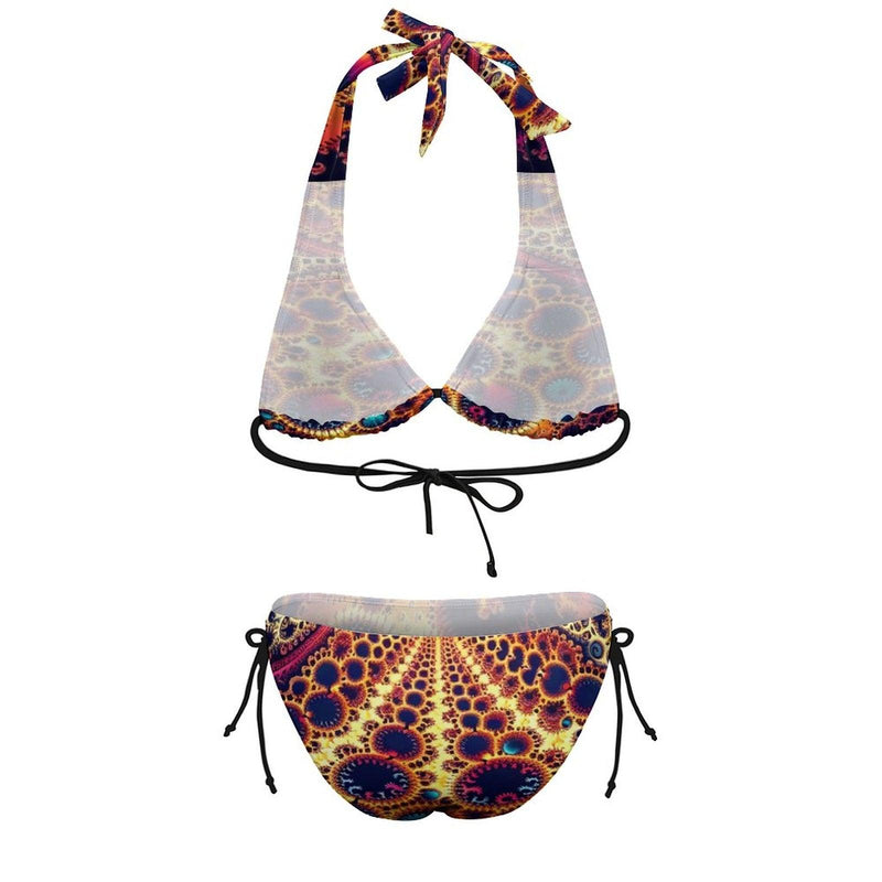 Ladies Hot Sexy Fractal Bikini - Swaggy Clothing