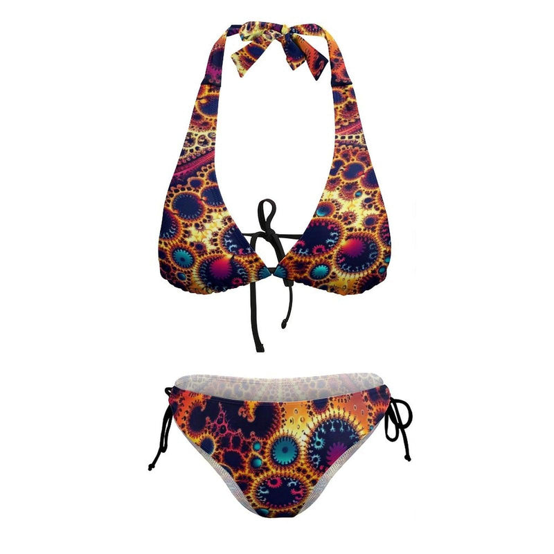 Ladies Hot Sexy Fractal Bikini - Swaggy Clothing