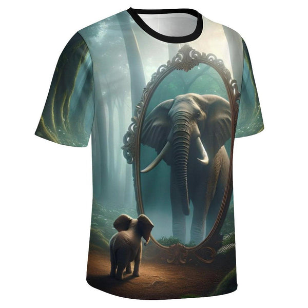 Magical Elephant Mirror T-Shirt - Swaggy Clothing