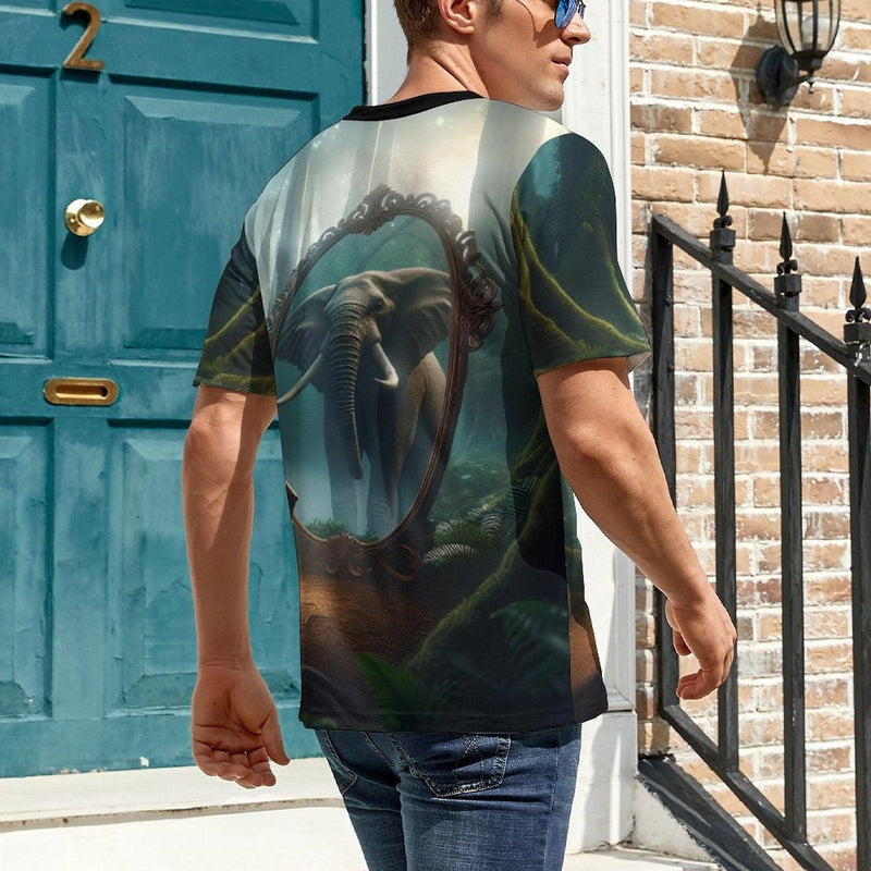 Magical Elephant Mirror T-Shirt - Swaggy Clothing