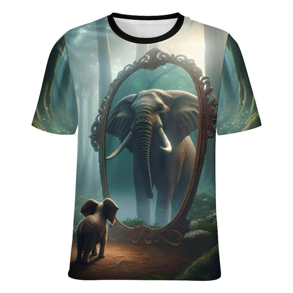 Magical Elephant Mirror T-Shirt - Swaggy Clothing