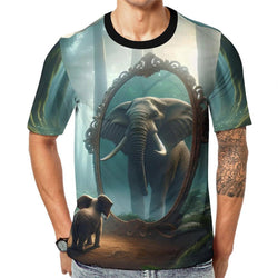 Magical Elephant Mirror T-Shirt - Swaggy Clothing