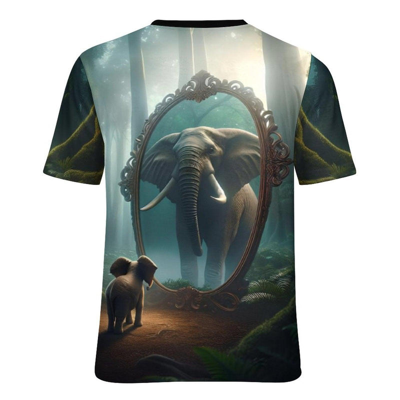 Magical Elephant Mirror T-Shirt - Swaggy Clothing