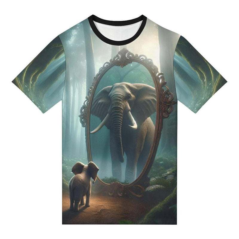 Magical Elephant Mirror T-Shirt - Swaggy Clothing