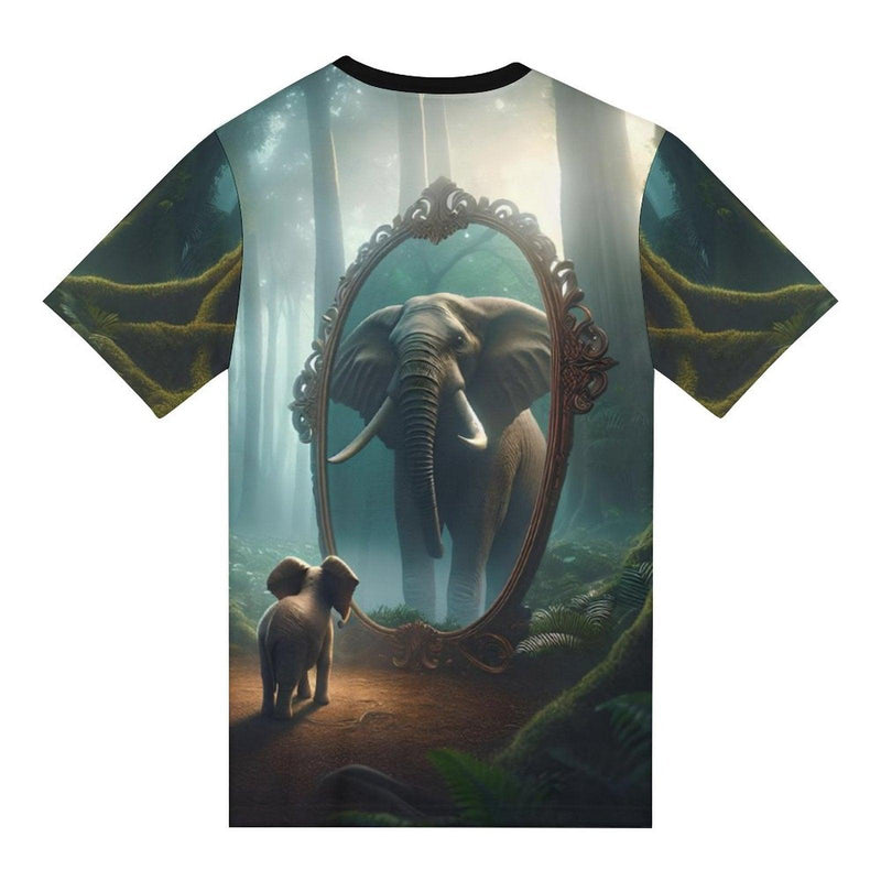 Magical Elephant Mirror T-Shirt - Swaggy Clothing