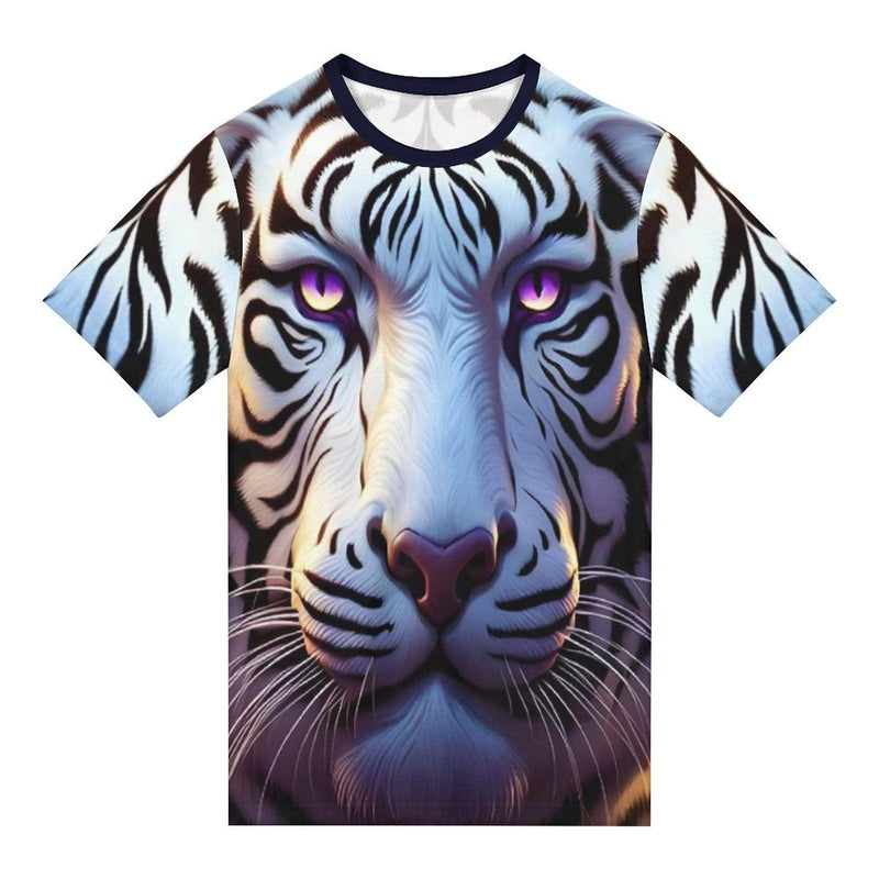 Magical White Tiger T-Shirt - Swaggy Clothing