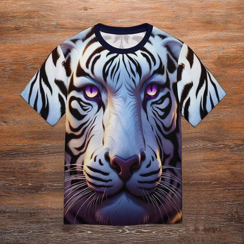 Magical White Tiger T-Shirt - Swaggy Clothing