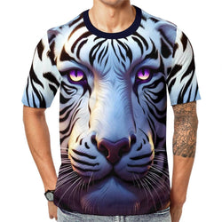 Magical White Tiger T-Shirt - Swaggy Clothing