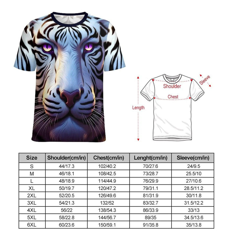 Magical White Tiger T-Shirt - Swaggy Clothing